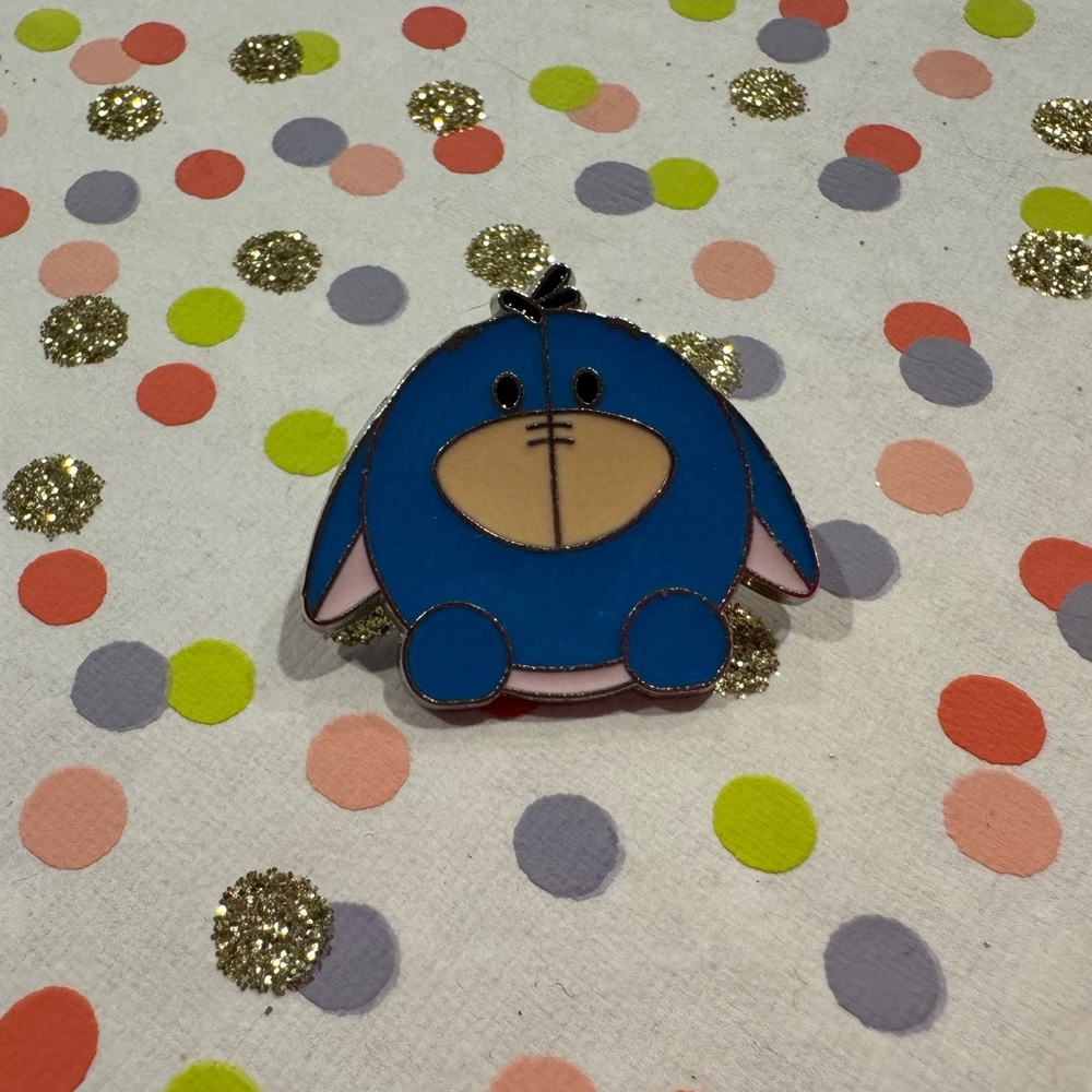 Disney Pins - Eeyore Blue Tsum Tsum Mystery Trading Pin 2015 Winnie the Pooh
